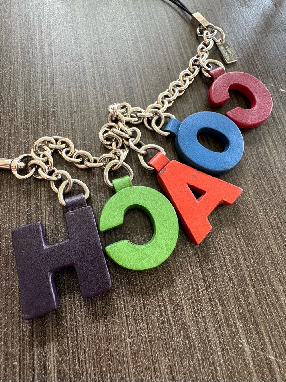 Coach Leather Letters Bag Charm Y2K - Picture 11 of 13